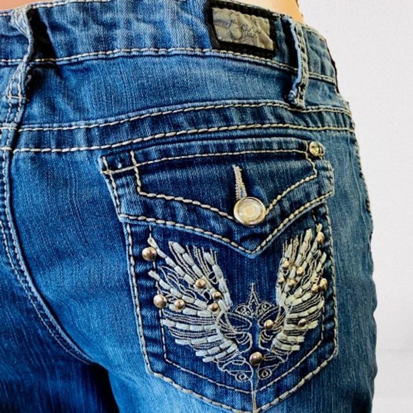Joe's Jeans Denim - EARL JEANS | SZ 10 RHINESTONE BLUE JEANS